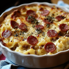 Gratin de Crozets aux Poireaux, Comté et Chorizo-image