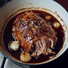 Cochon Confit à la Bière, Sirop d'Érable-image